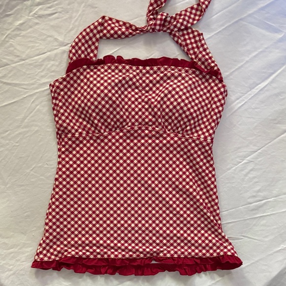 Retro Red Checkered Swim Set - Picture 3 of 4